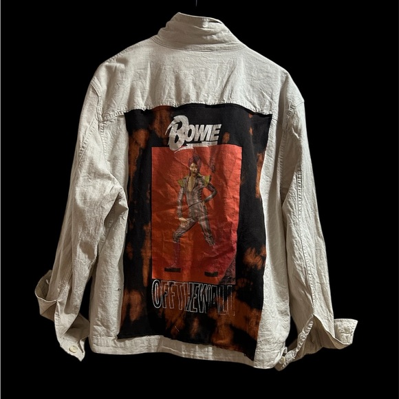 DAVID BOWIE band linen jacket custom original ONE OF A KIND - Picture 2 of 3